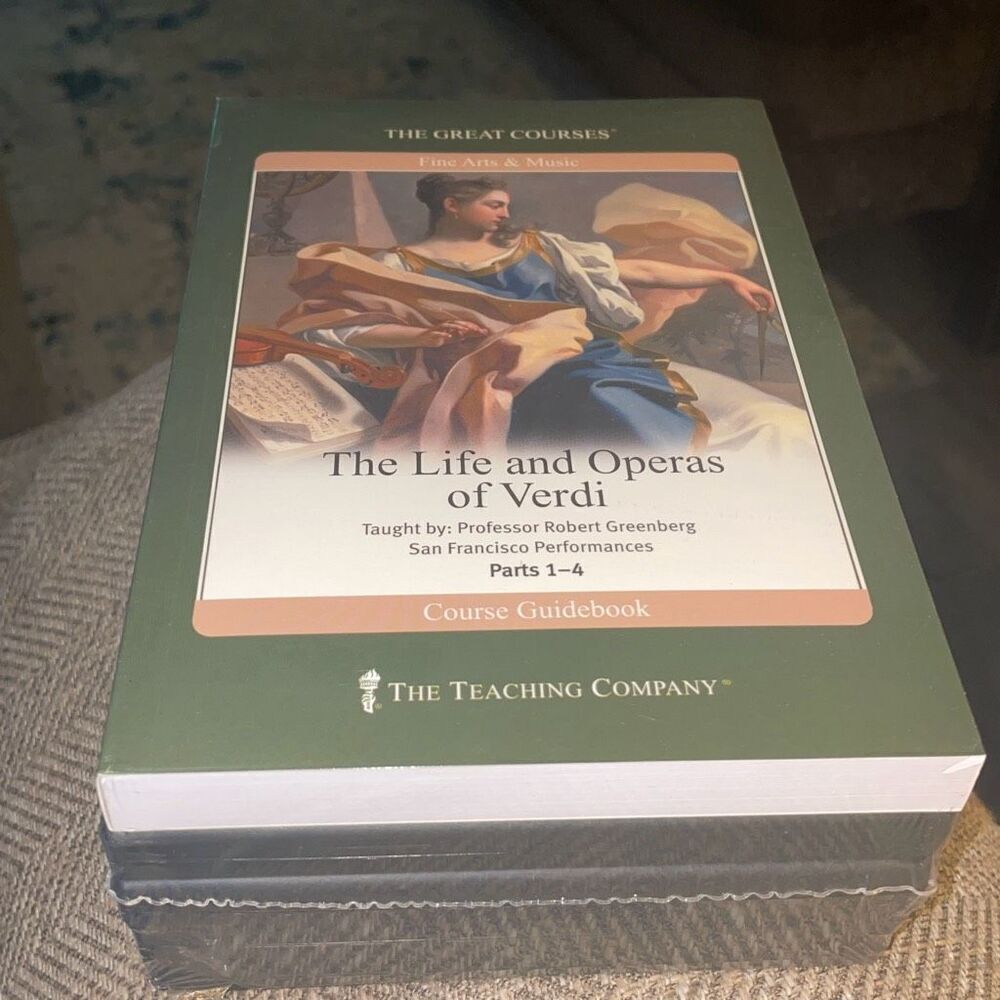 The Great Courses Fine Art & Music The Life and Operas of Verdi Parts 1-4 CD New